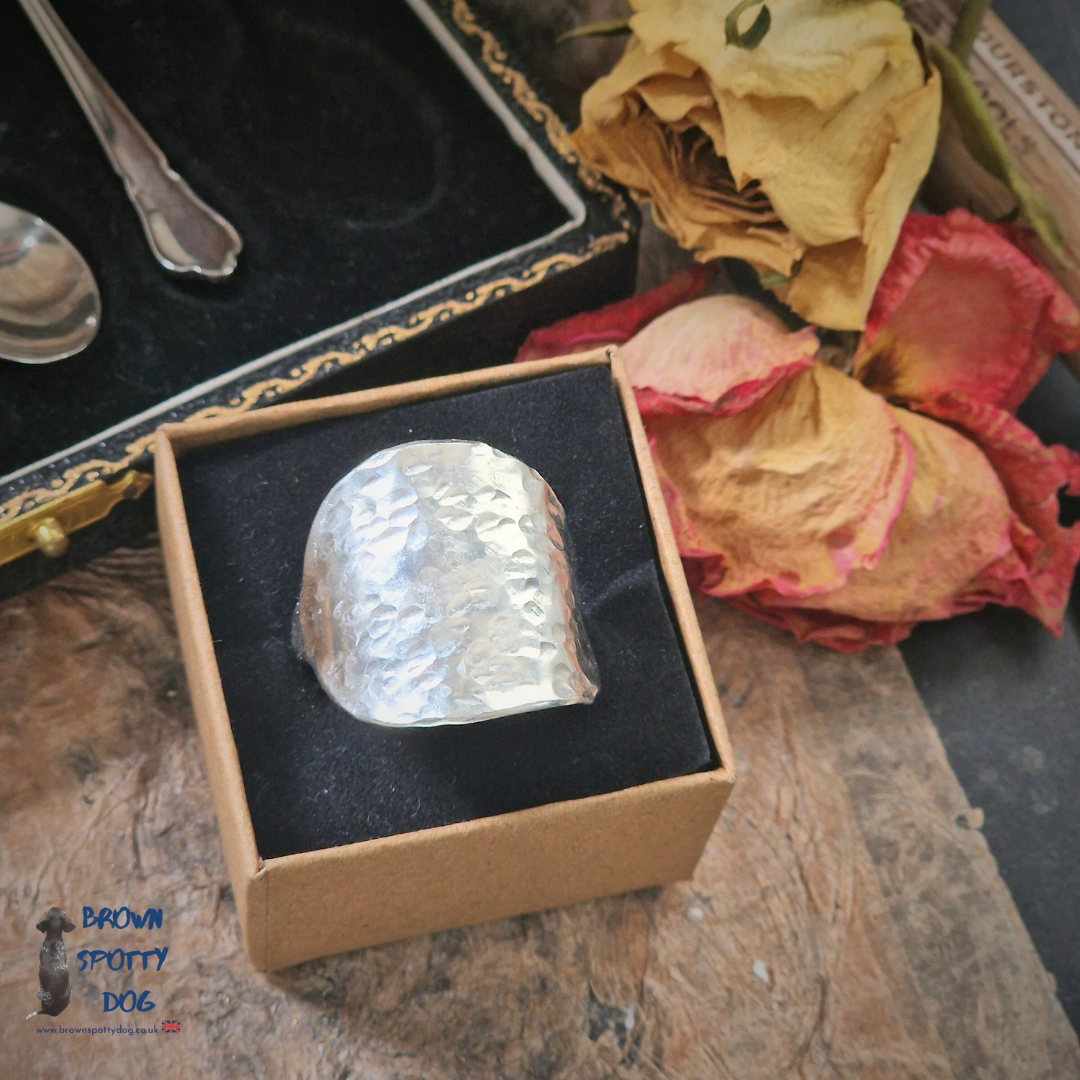 Textured Whole Wraparound Spoon Ring (Full Spoon)