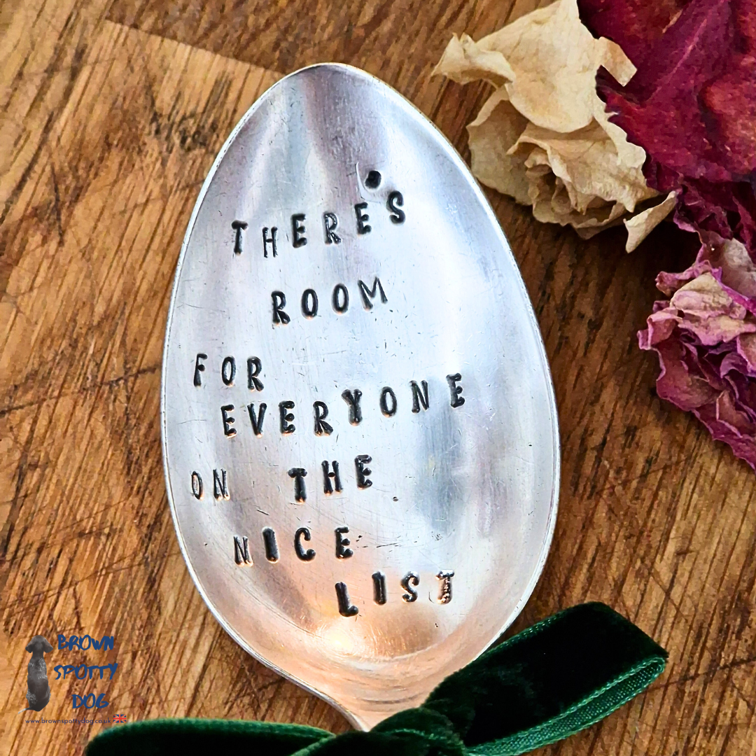 "There's room for everyone on the nice list" Breakfast Spoon