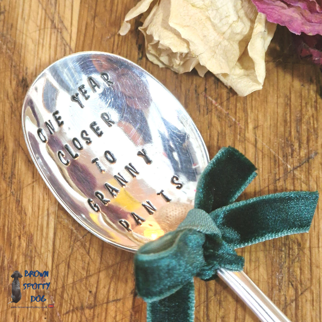 'One Year Closer to Granny Pants' Prosecco Spoon